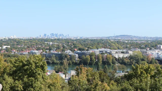 Vue depuis la grande terrasse de Saint-Germain-en-Laye