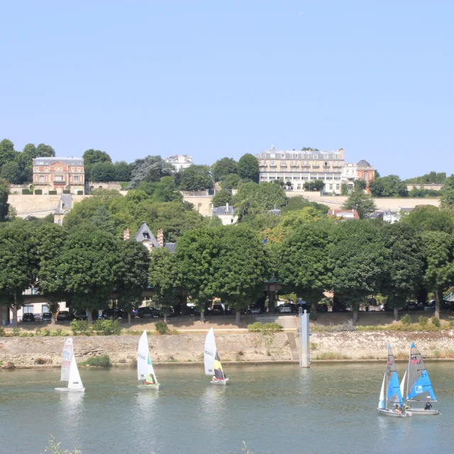 Bateaux sur la seine au Pecq