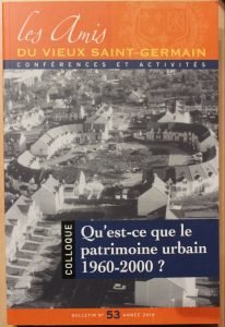 Les amis du vieux saint-germain patrimoine urbain 1960-2000